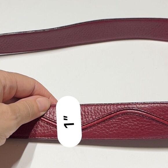 Brighton Double Lasso Tie Belt in Dark Red L NWOT - Picture 10 of 12